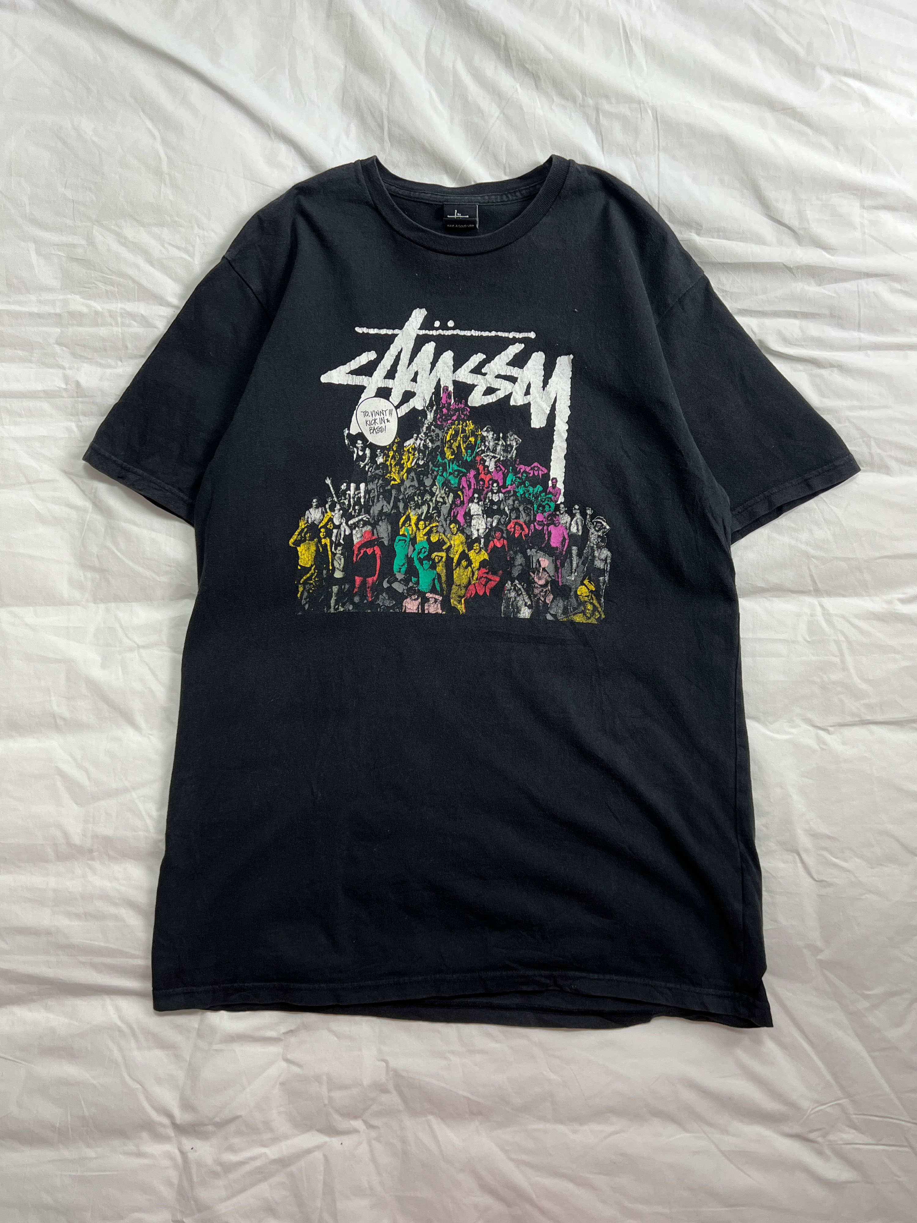 old STUSSY &quot; KICK IN BASS &quot; t-shirts